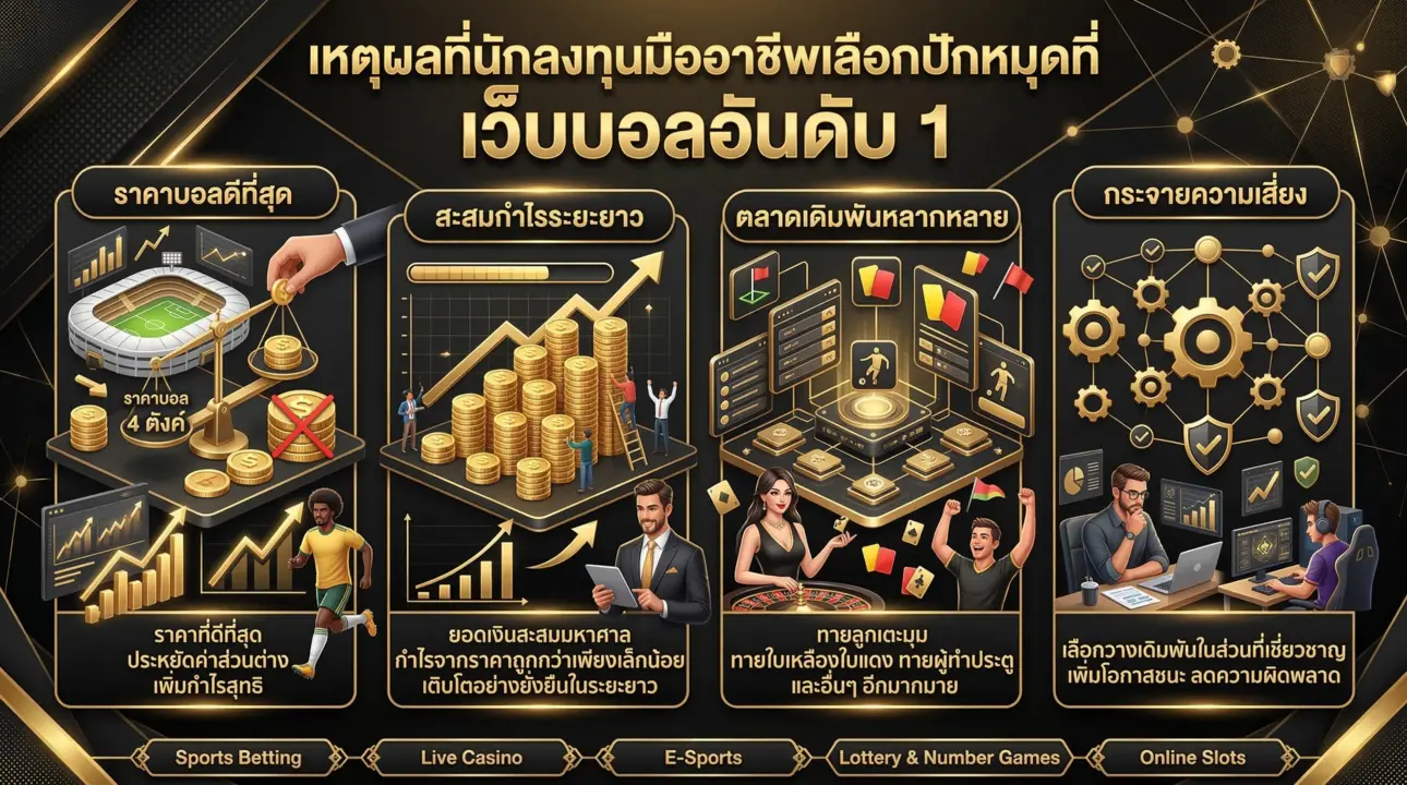 4 เหตุผลเลือกเว็บบอลอันดับ 1