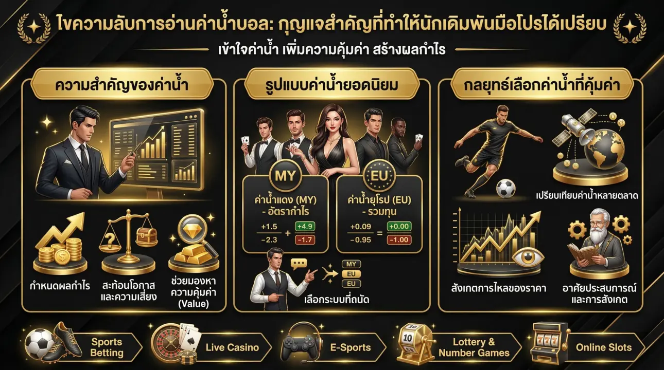 คู่มืออ่านค่าน้ำบอลฉบับโปร