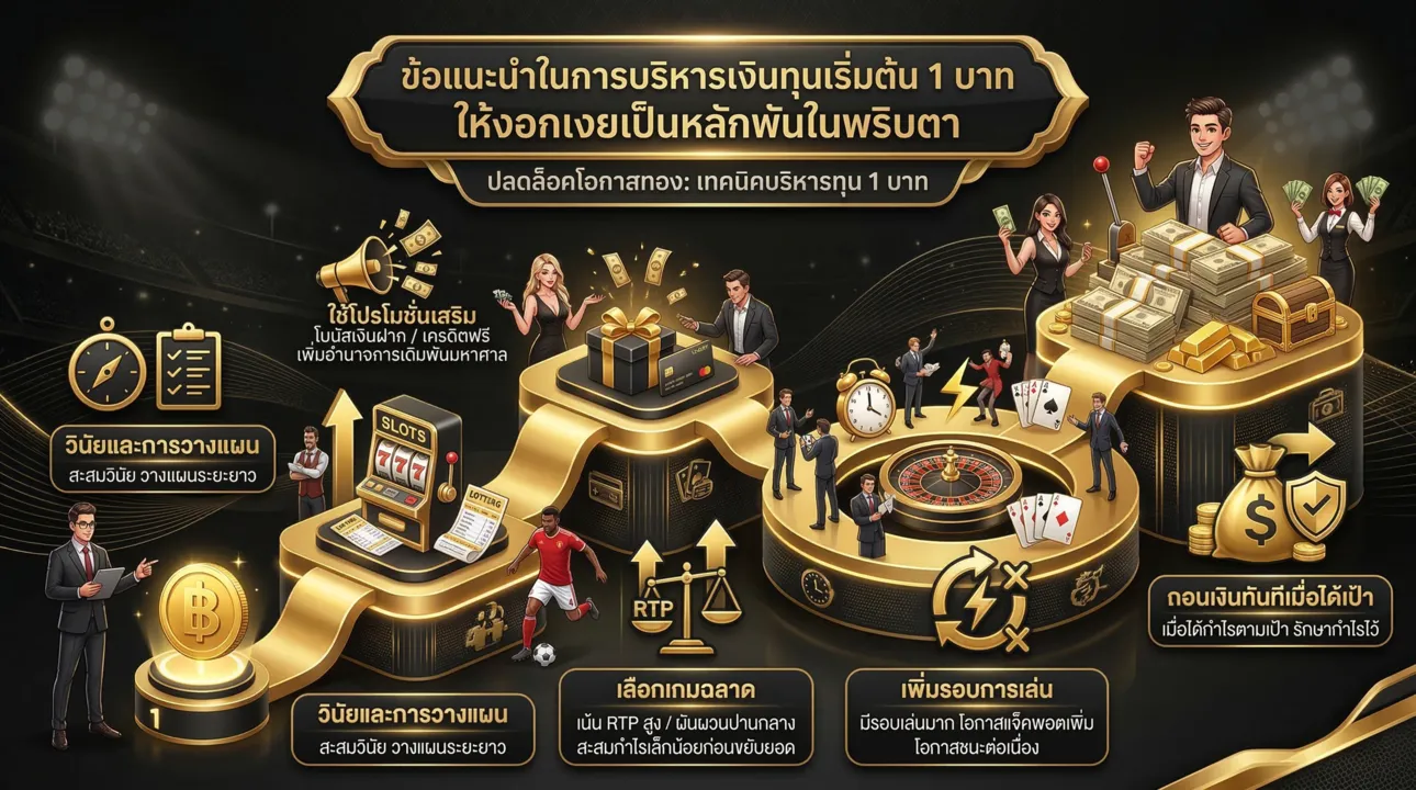 สูตรปั้นเงิน 1 บาท เป็นหลักพัน เคล็ดลับบริหารทุนฉบับมือโปร