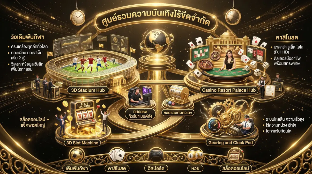 อาณาจักรความบันเทิง ครบทุกกีฬาและคาสิโนสด Full HD