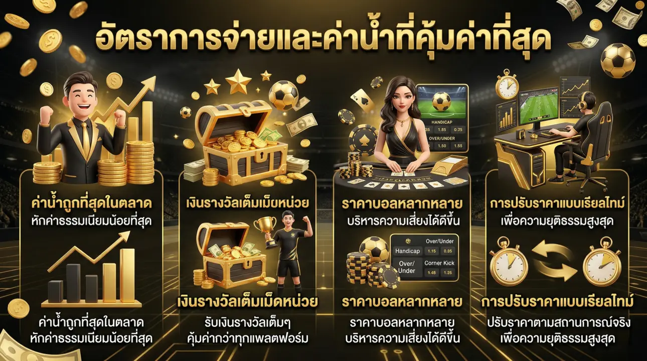 อัตราการจ่ายและค่าน้ำที่คุ้มค่าที่สุด